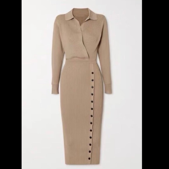 🚫SOLD🚫 SELF-PORTRAIT Ribbed Knit Dress SIZE Small - Picture 7 of 7